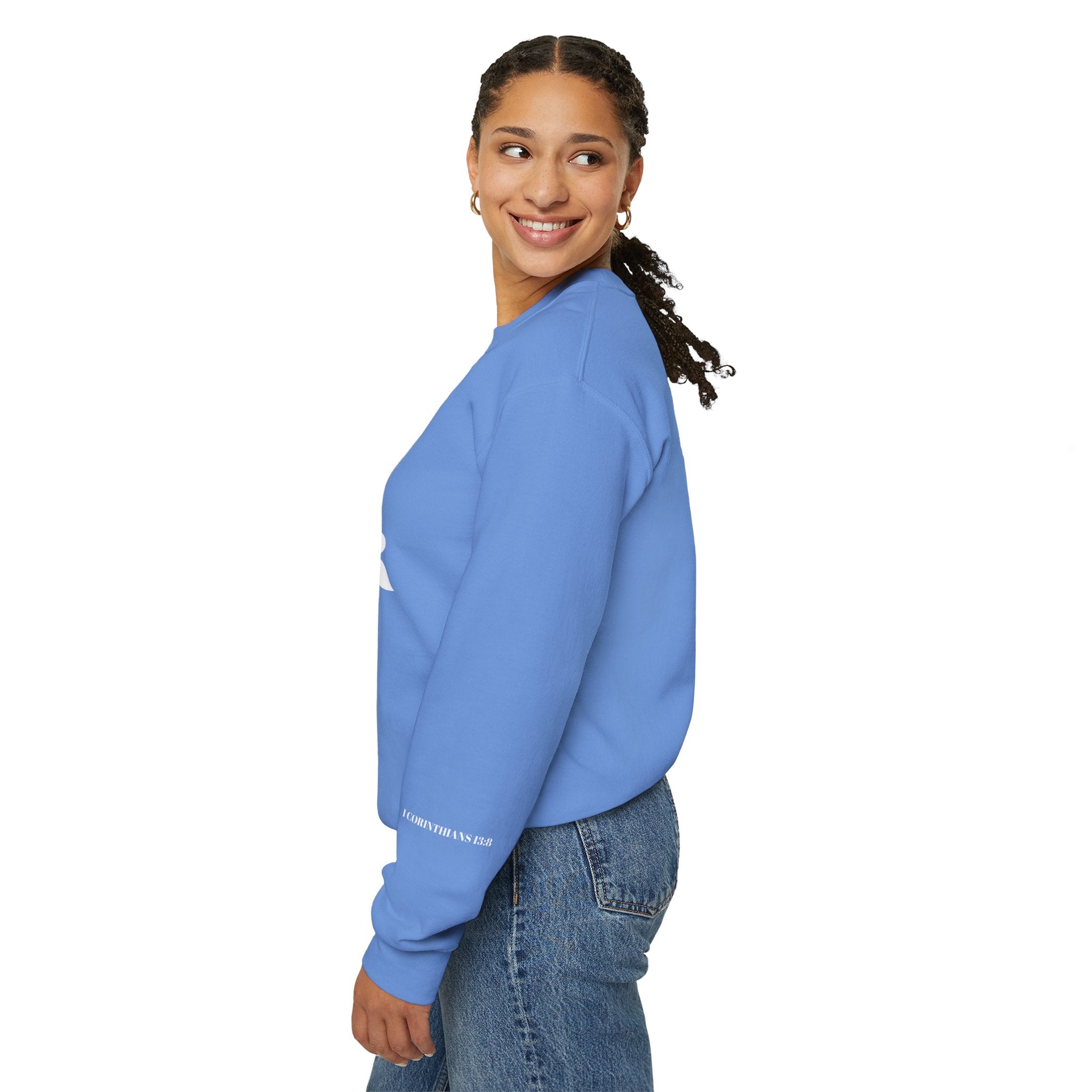 Love Never Fails Sweatshirt
Christian Unisex Apparel