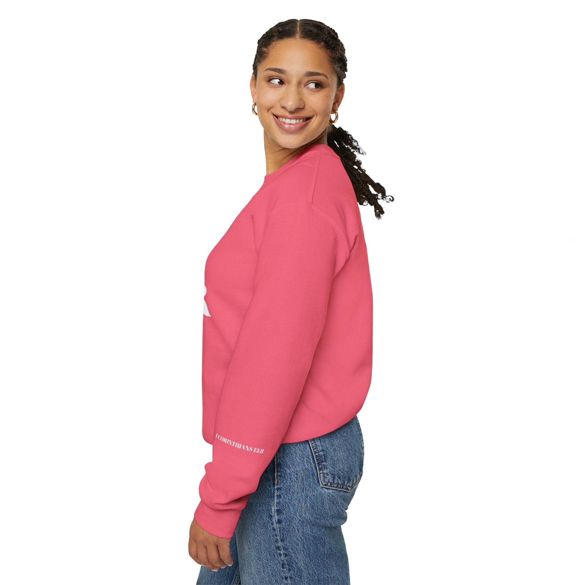 Love Never Fails Sweatshirt
Christian Unisex Apparel