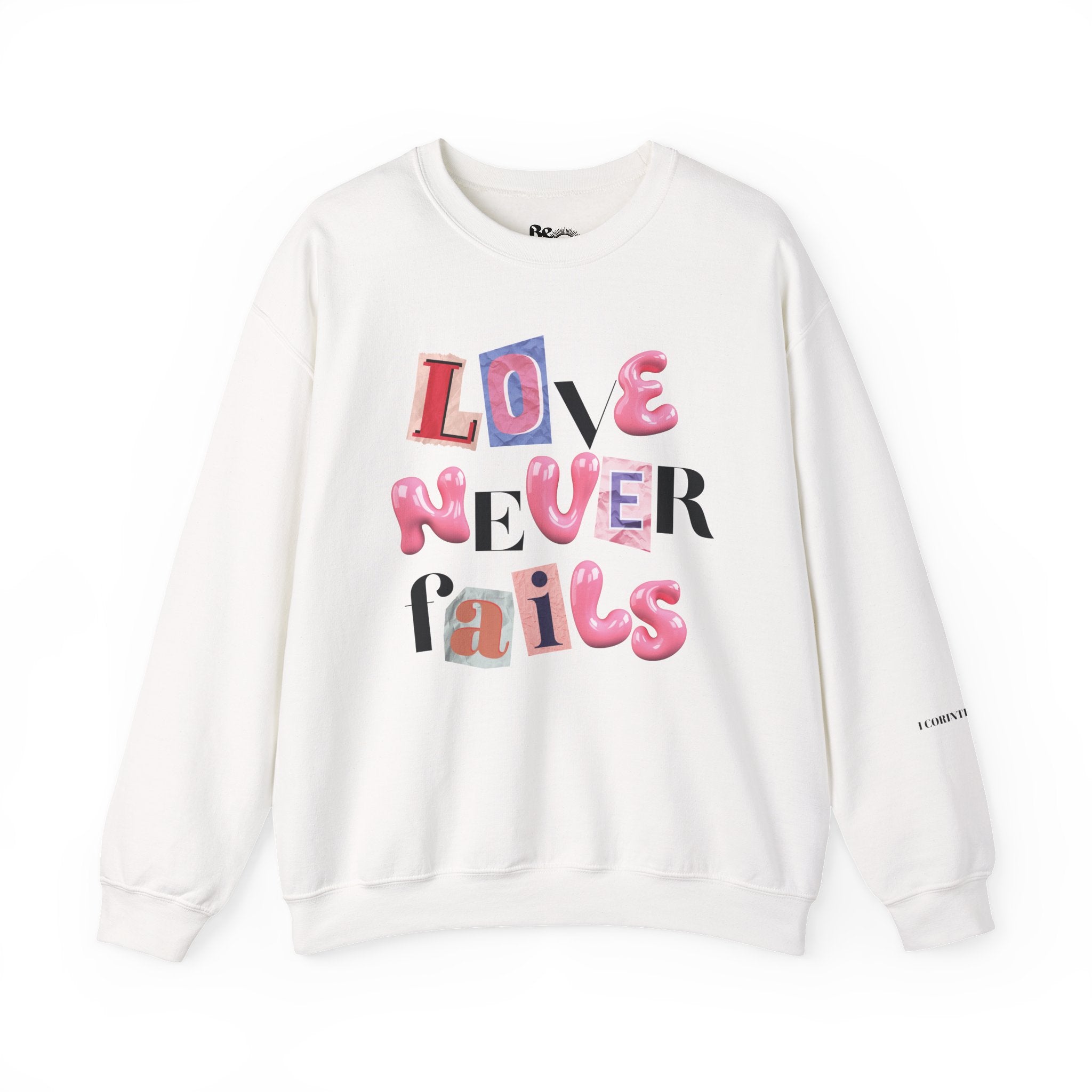 Love Never Fails Sweatshirt
Christian Unisex Apparel