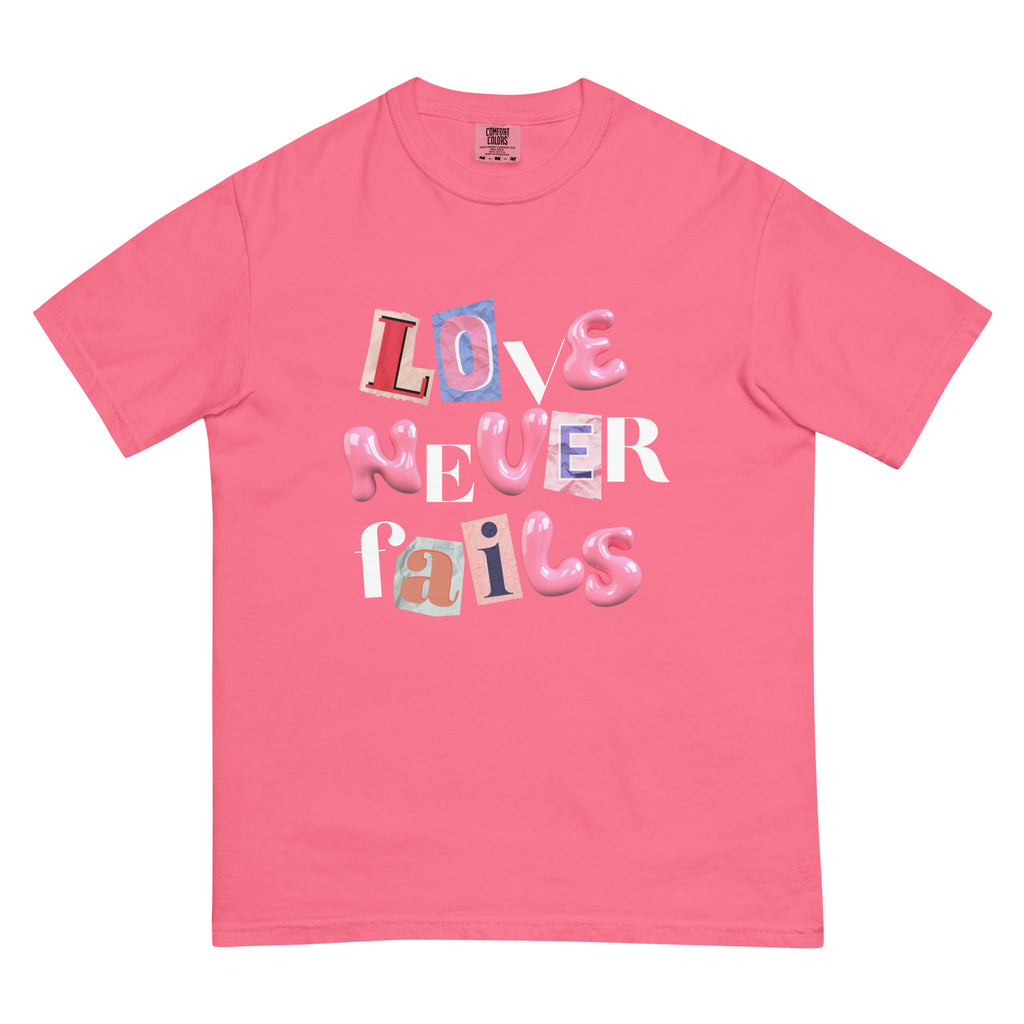 Love Never Fails T-shirt
Christian Unisex T-shirt
