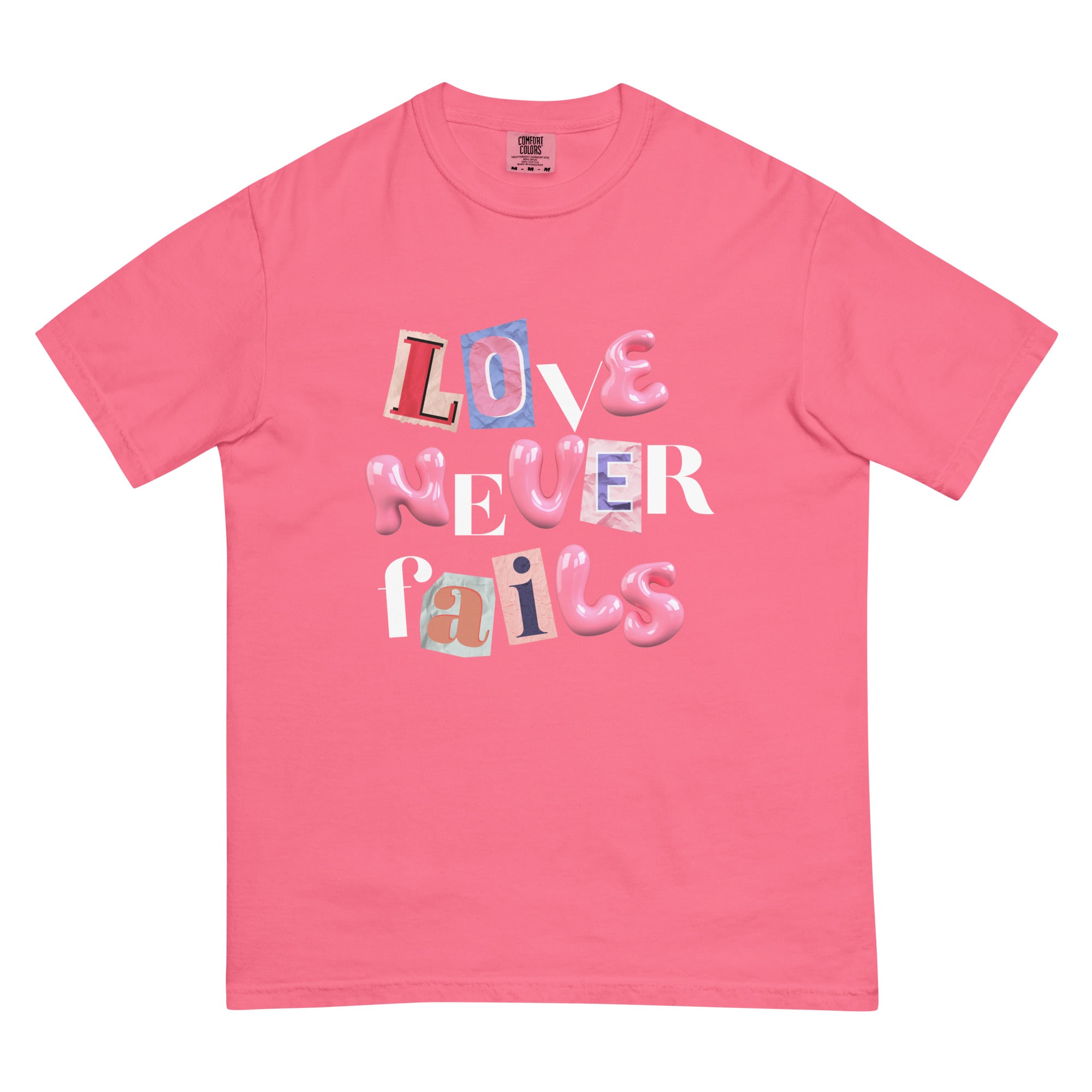Love Never Fails T-shirt
Christian Unisex T-shirt