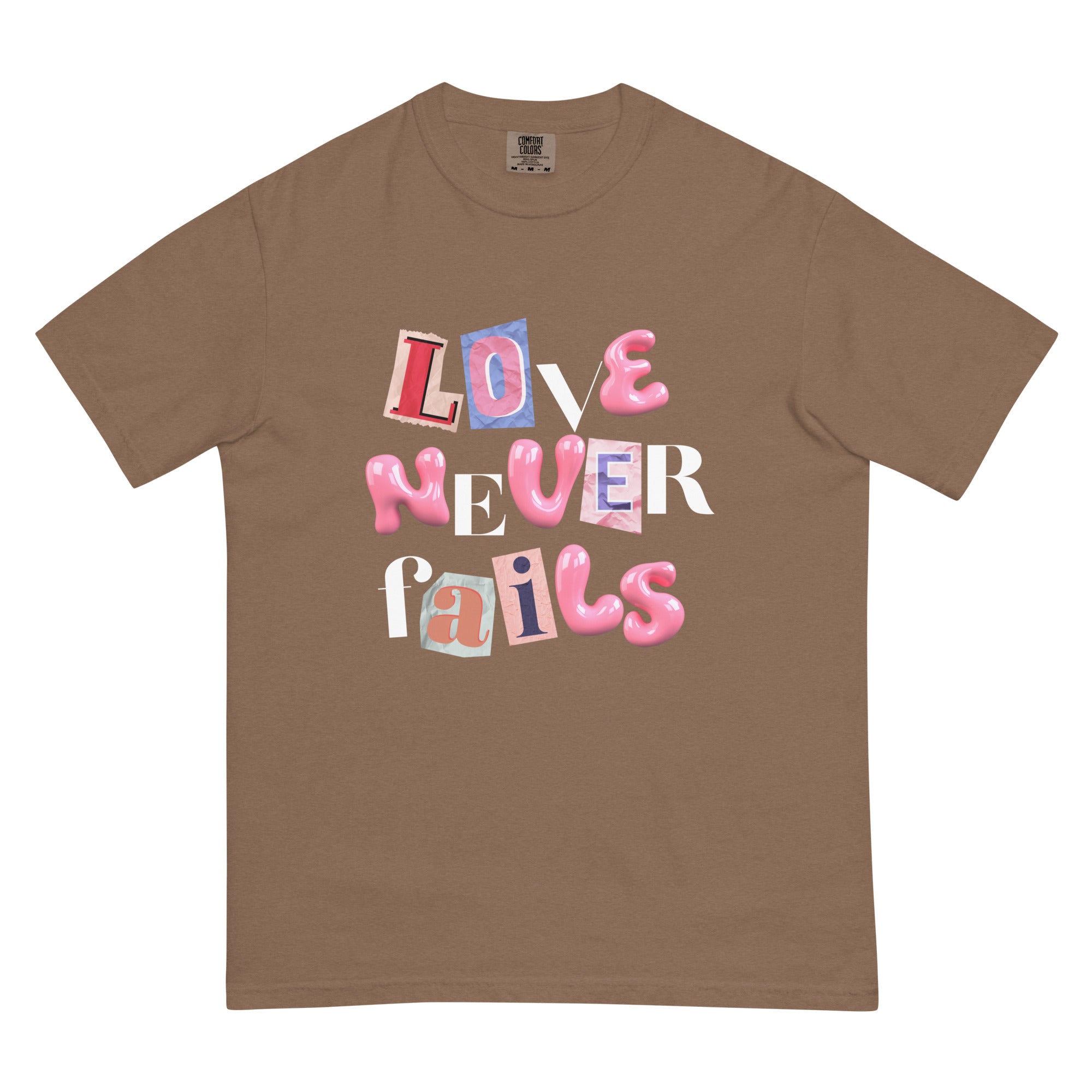 Love Never Fails T-shirt
Christian Unisex T-shirt